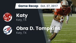 Recap: Katy  vs. Obra D. Tompkins  2017