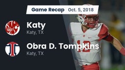 Recap: Katy  vs. Obra D. Tompkins  2018