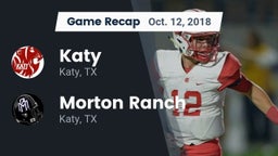 Recap: Katy  vs. Morton Ranch  2018
