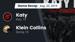 Recap: Katy  vs. Klein Collins  2019