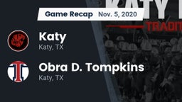 Recap: Katy  vs. Obra D. Tompkins  2020