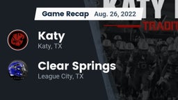 Recap: Katy  vs. Clear Springs  2022