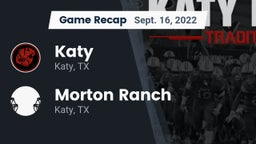 Recap: Katy  vs. Morton Ranch  2022