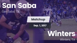 Matchup: San Saba  vs. Winters  2017