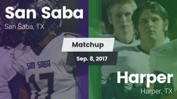 Matchup: San Saba  vs. Harper  2017
