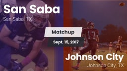Matchup: San Saba  vs. Johnson City  2017
