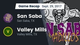 Recap: San Saba  vs. Valley Mills  2017