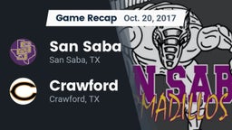 Recap: San Saba  vs. Crawford  2017