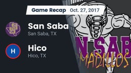 Recap: San Saba  vs. Hico  2017