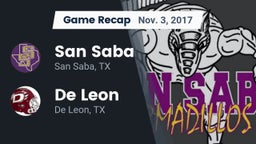 Recap: San Saba  vs. De Leon  2017