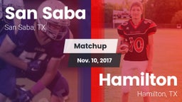 Matchup: San Saba  vs. Hamilton  2017