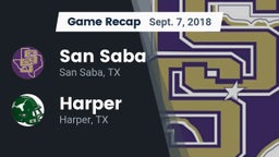 Recap: San Saba  vs. Harper  2018