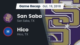 Recap: San Saba  vs. Hico  2018