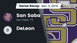 Recap: San Saba  vs. DeLeon 2018