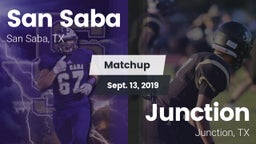 Matchup: San Saba  vs. Junction  2019