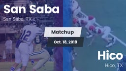 Matchup: San Saba  vs. Hico  2019