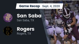 Recap: San Saba  vs. Rogers  2020