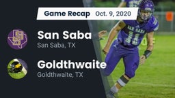 Recap: San Saba  vs. Goldthwaite  2020