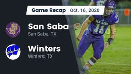 Recap: San Saba  vs. Winters  2020