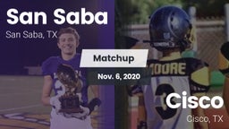 Matchup: San Saba  vs. Cisco  2020