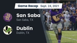 Recap: San Saba  vs. Dublin  2021