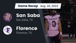 Recap: San Saba  vs. Florence  2022