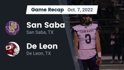 Recap: San Saba  vs. De Leon  2022