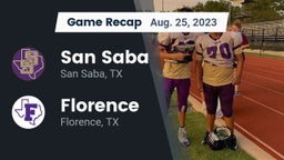 Recap: San Saba  vs. Florence  2023