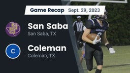 Recap: San Saba  vs. Coleman  2023