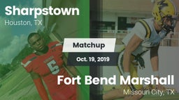 Matchup: Sharpstown High vs. Fort Bend Marshall  2019