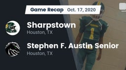 Recap: Sharpstown  vs. Stephen F. Austin Senior  2020
