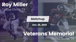 Matchup: Roy Miller vs. Veterans Memorial  2019