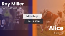 Matchup: Roy Miller vs. Alice  2020