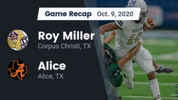 Recap: Roy Miller  vs. Alice  2020