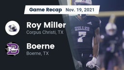 Recap: Roy Miller  vs. Boerne  2021