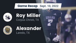 Recap: Roy Miller  vs. Alexander  2022