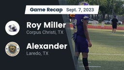 Recap: Roy Miller  vs. Alexander  2023