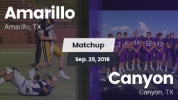 Matchup: Amarillo  vs. Canyon  2016