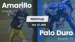 Matchup: Amarillo  vs. Palo Duro  2016