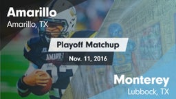 Matchup: Amarillo  vs. Monterey  2016