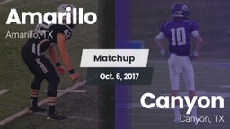 Matchup: Amarillo  vs. Canyon  2017