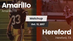 Matchup: Amarillo  vs. Hereford  2017