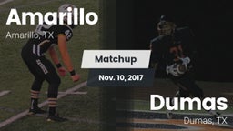 Matchup: Amarillo  vs. Dumas  2017