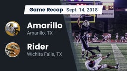 Recap: Amarillo  vs. Rider  2018