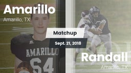 Matchup: Amarillo  vs. Randall  2018