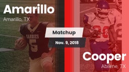 Matchup: Amarillo  vs. Cooper  2018