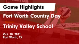 Fort Worth Country Day  vs Trinity Valley School Game Highlights - Oct. 28, 2021