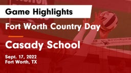 Fort Worth Country Day  vs Casady School Game Highlights - Sept. 17, 2022