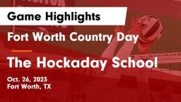 Fort Worth Country Day  vs The Hockaday School Game Highlights - Oct. 26, 2023