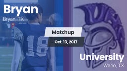 Matchup: Bryan  vs. University  2017